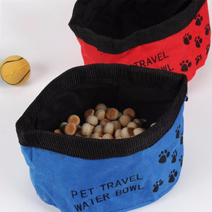 Canvas Folding Travel Bowl