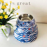 Animals Floral Printed Pet Dog Bowls