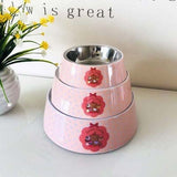 Animals Floral Printed Pet Dog Bowls