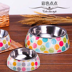 Animals Floral Printed Pet Dog Bowls