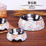 Animals Floral Printed Pet Dog Bowls