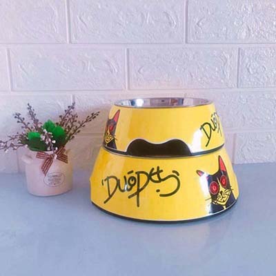 Animals Floral Printed Pet Dog Bowls