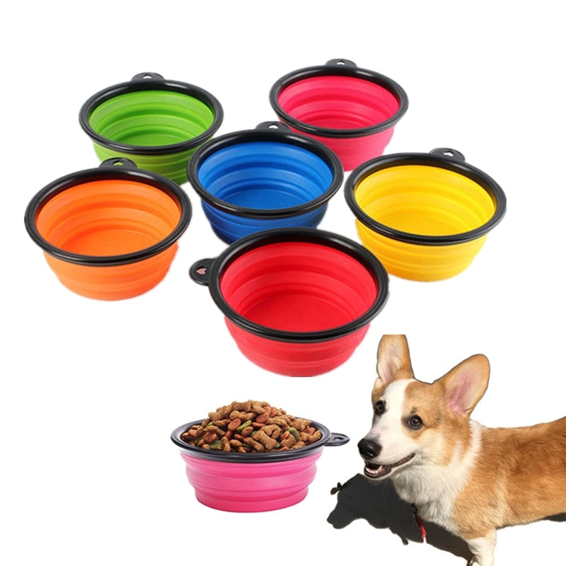 Portable Folding Silicone Dog Bowl